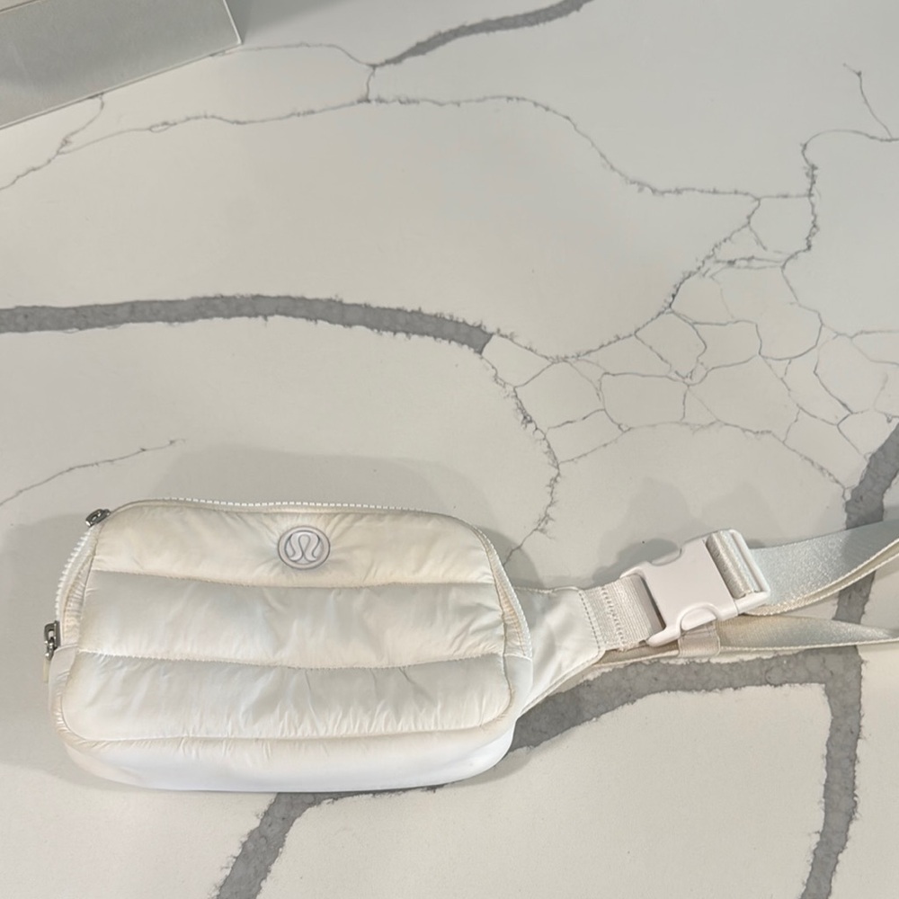Lululemon Athletica Quilted White Crossbody Bag